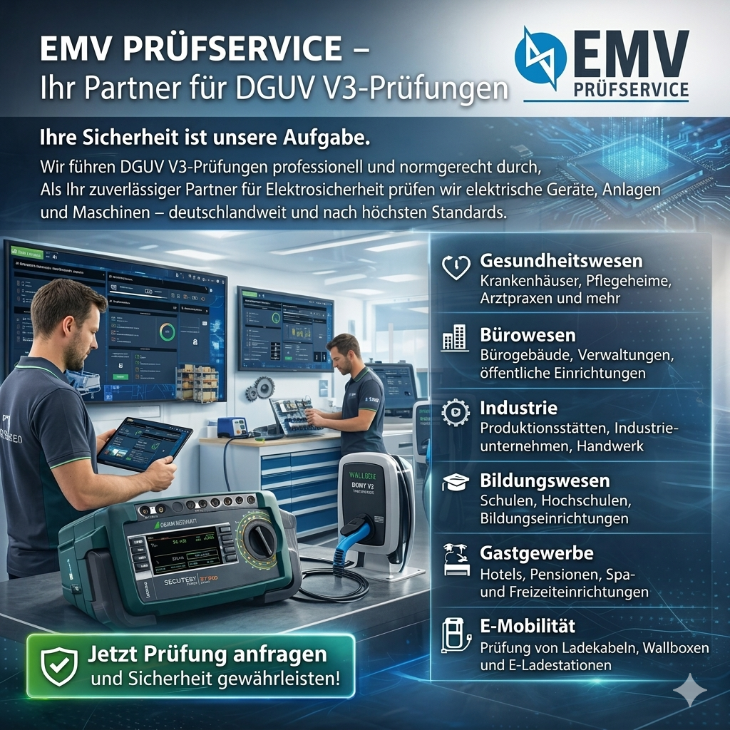 DGUV V3 Prüfung ortsveränderliche elektrische Geräte 3 € VB - Resim 2